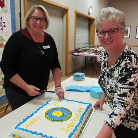 Fern and Oksana 25th Anniversary cake